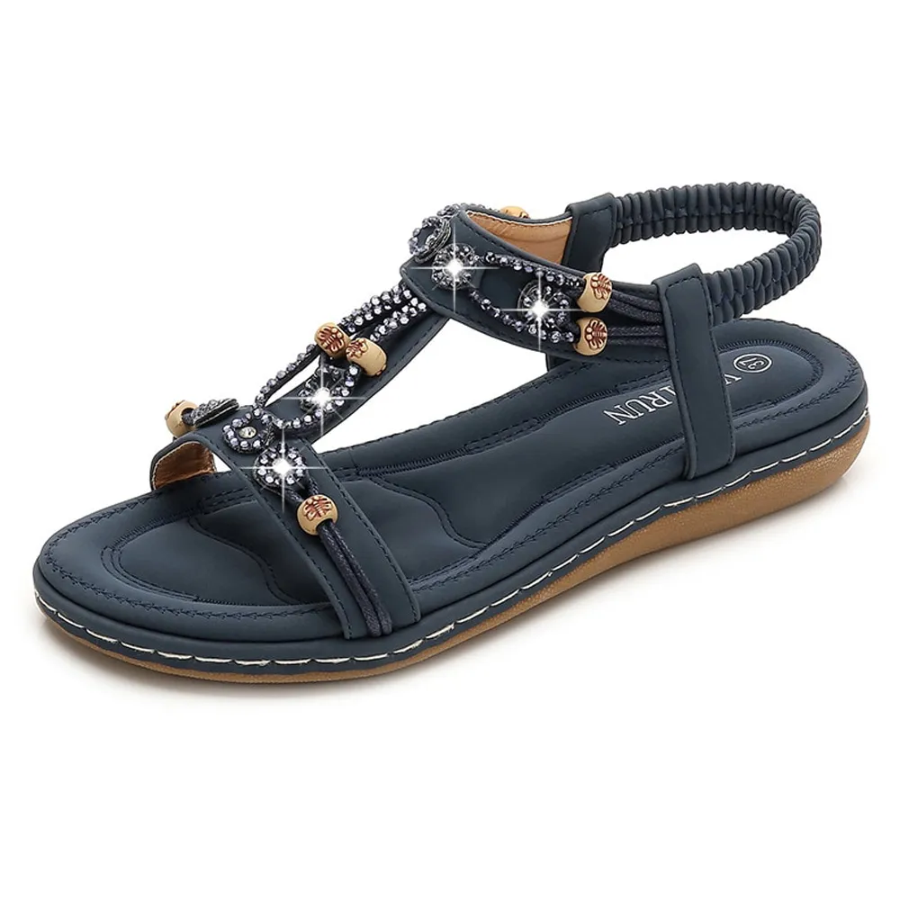 Bead Slip On Sandals