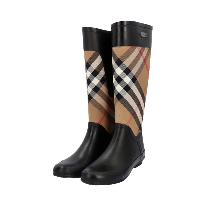 BURBERRY CLEMENCE SIGNATURE CHECK RAIN BOOTS