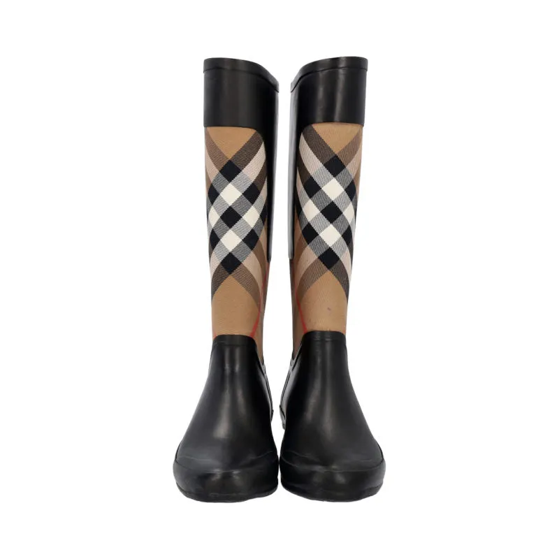 BURBERRY CLEMENCE SIGNATURE CHECK RAIN BOOTS