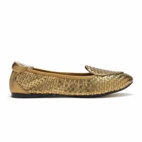 Clapham - Bronze Woven Leather Loafer (EU36 )