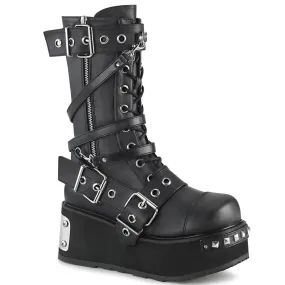 DemoniaCult Trashville 250 Unisex/Mens 4.6 Inch Heel, Platform Calf Length Boots
