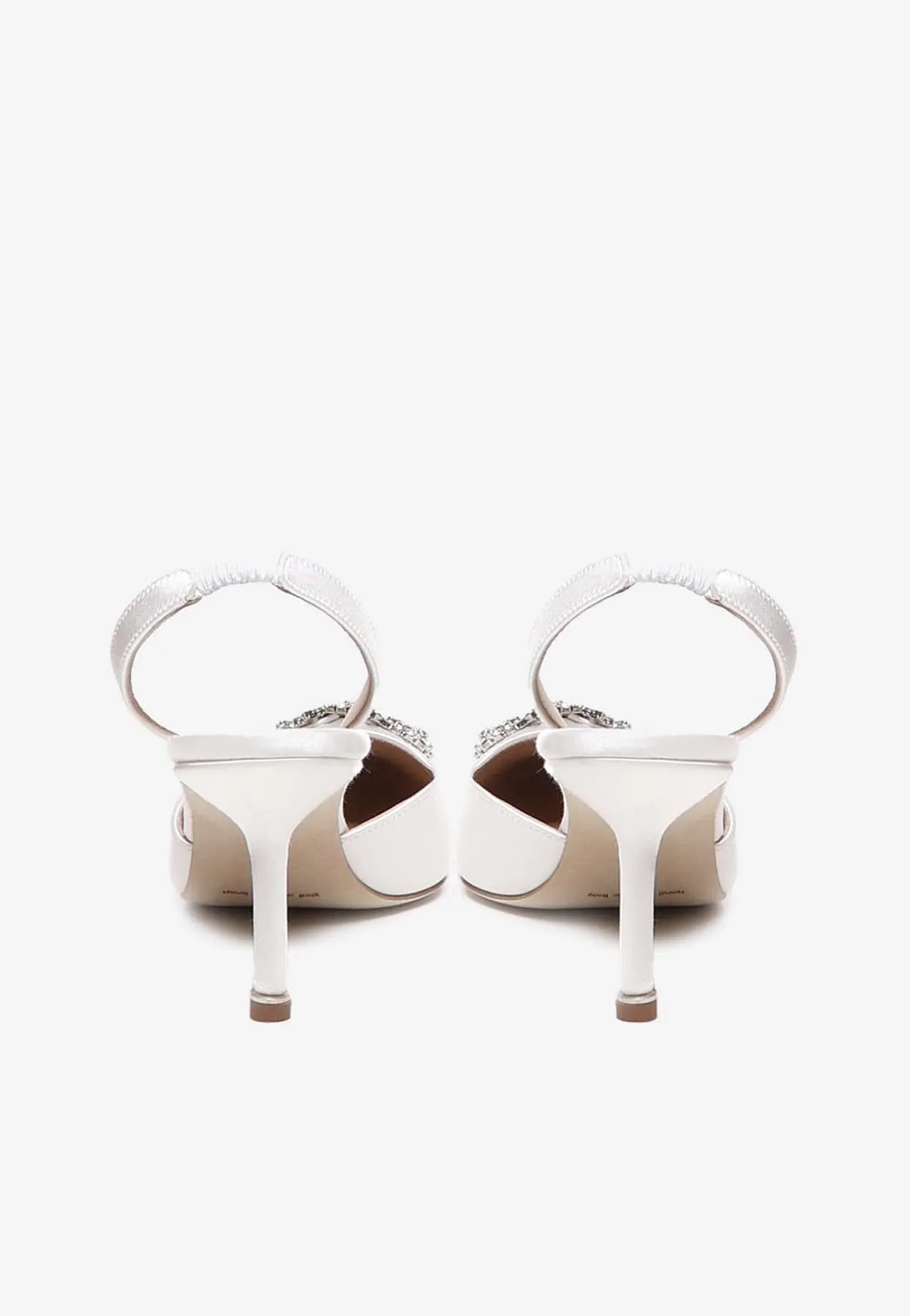 Hangisi 70 Satin Slingback Pumps