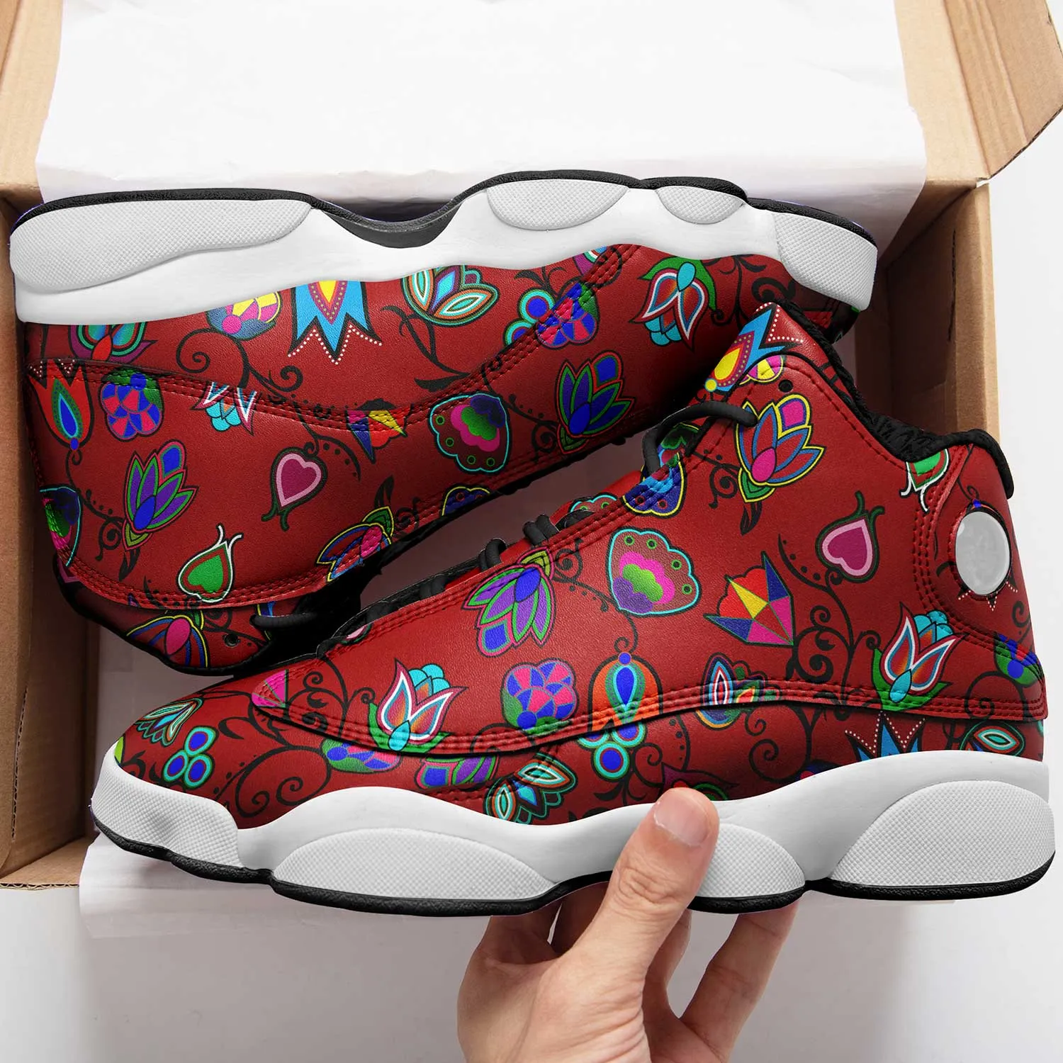 Indigenous Paisley - Dahlia Isstsokini Athletic Shoes