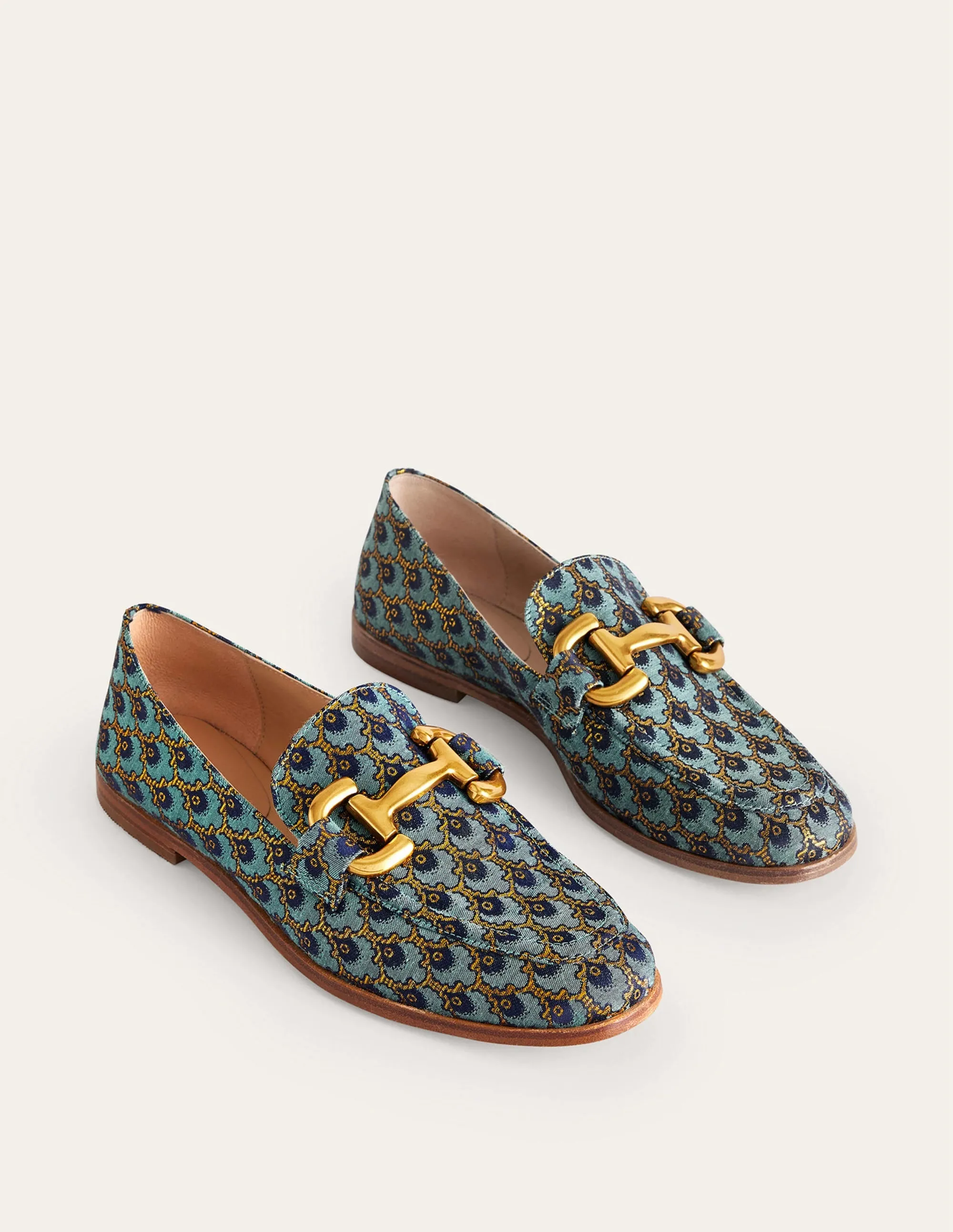 Iris Snaffle Loafers-Jacquard