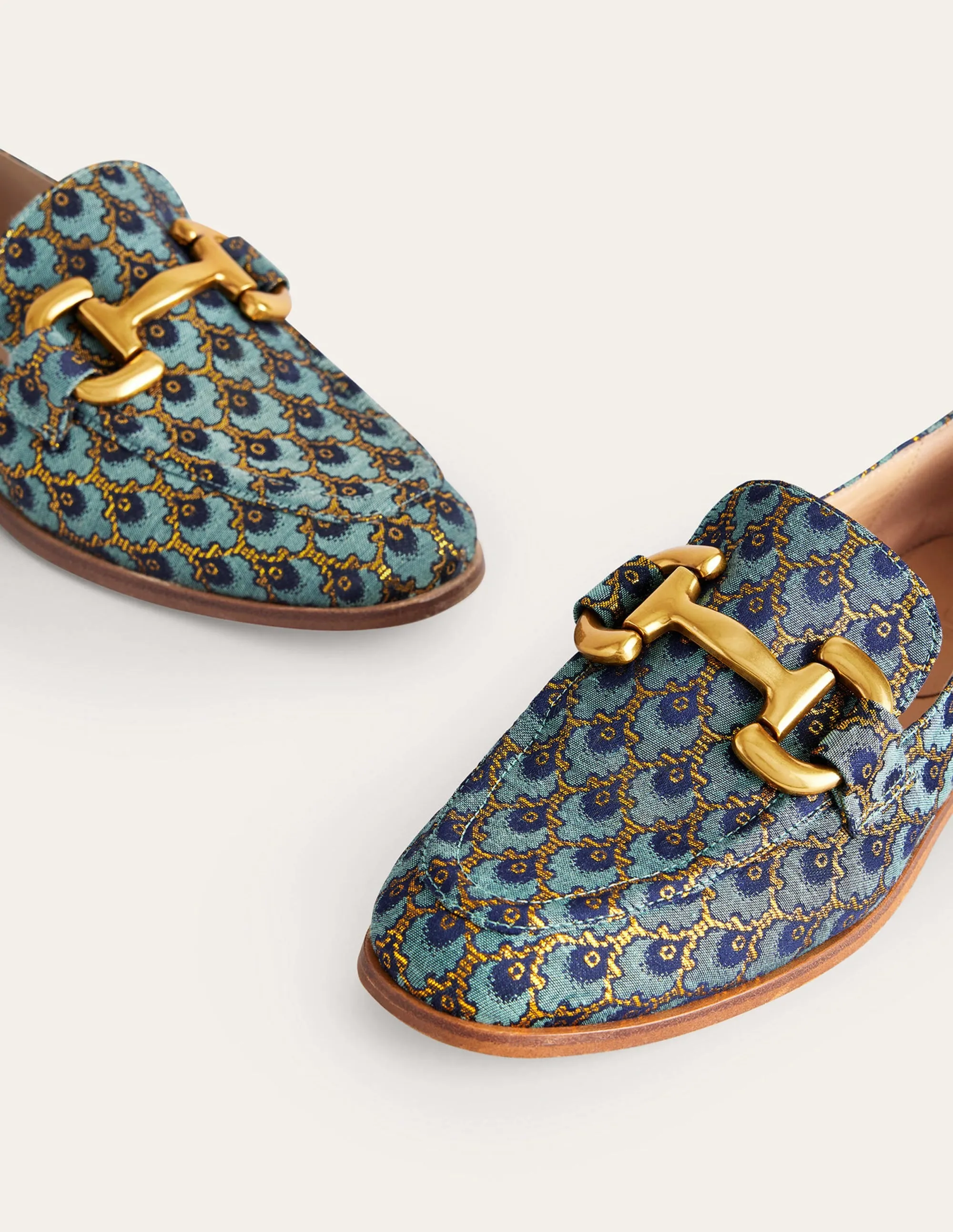 Iris Snaffle Loafers-Jacquard