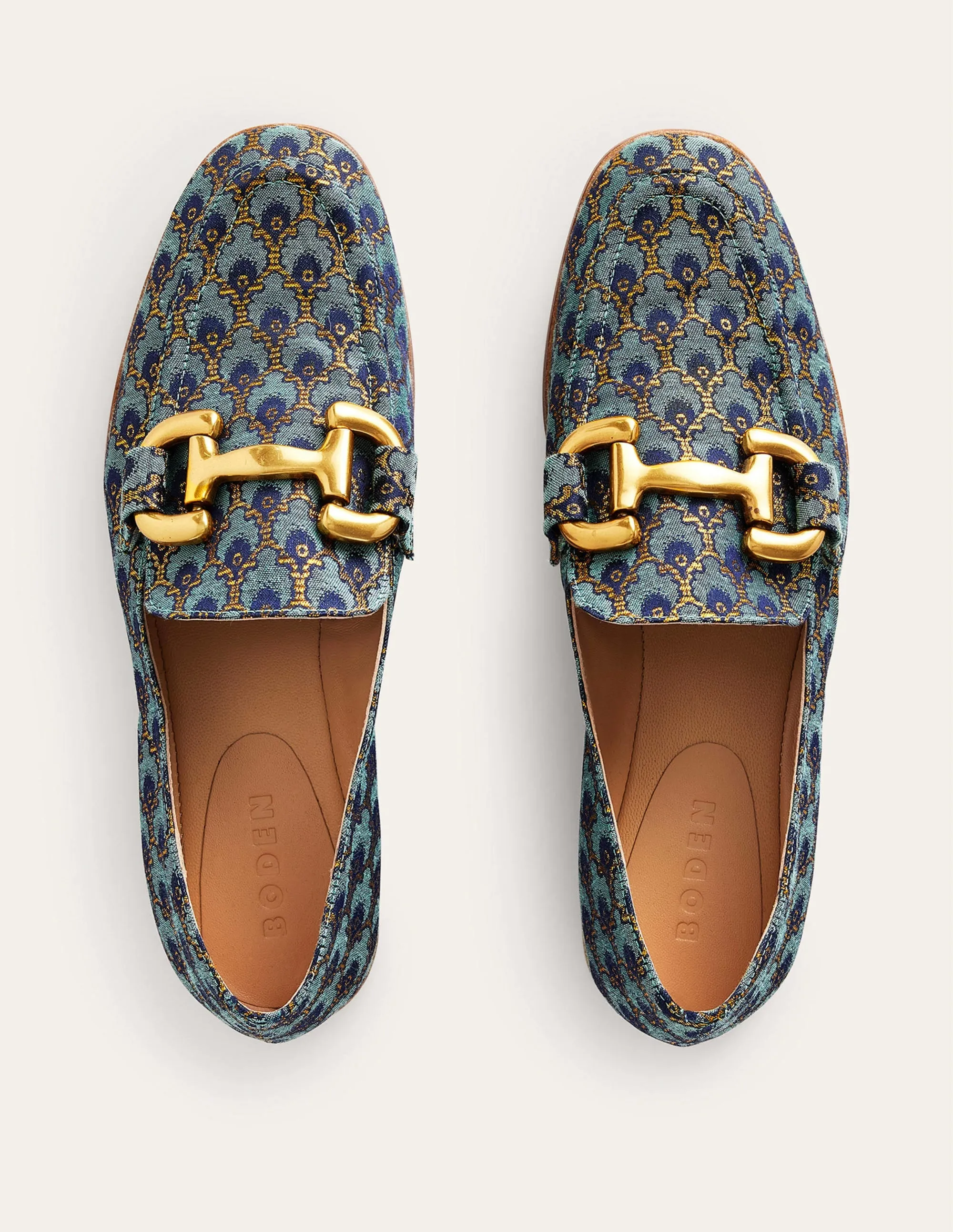 Iris Snaffle Loafers-Jacquard