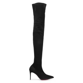 Kate Botta Alta 85 black suede stretch boots