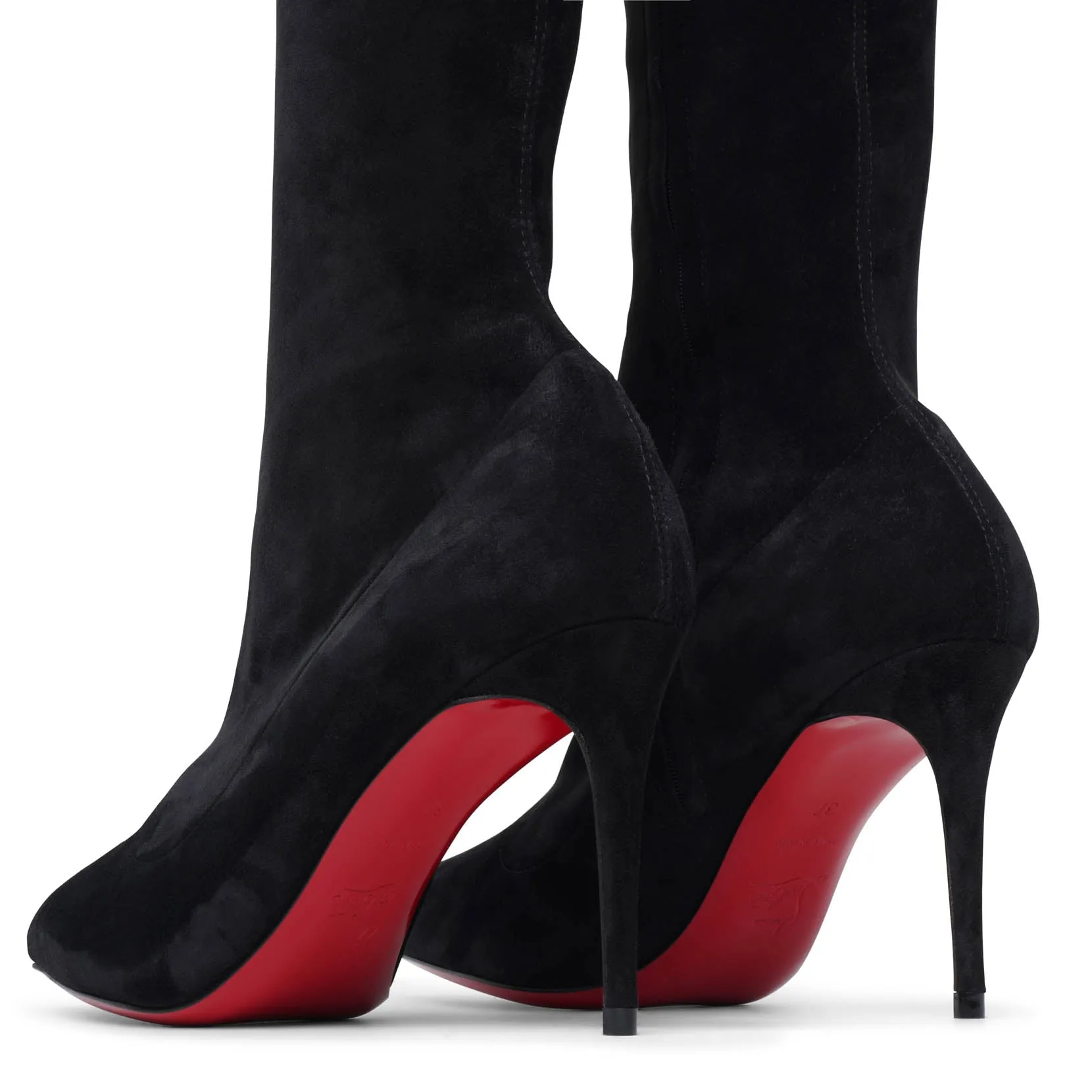 Kate Botta Alta 85 black suede stretch boots