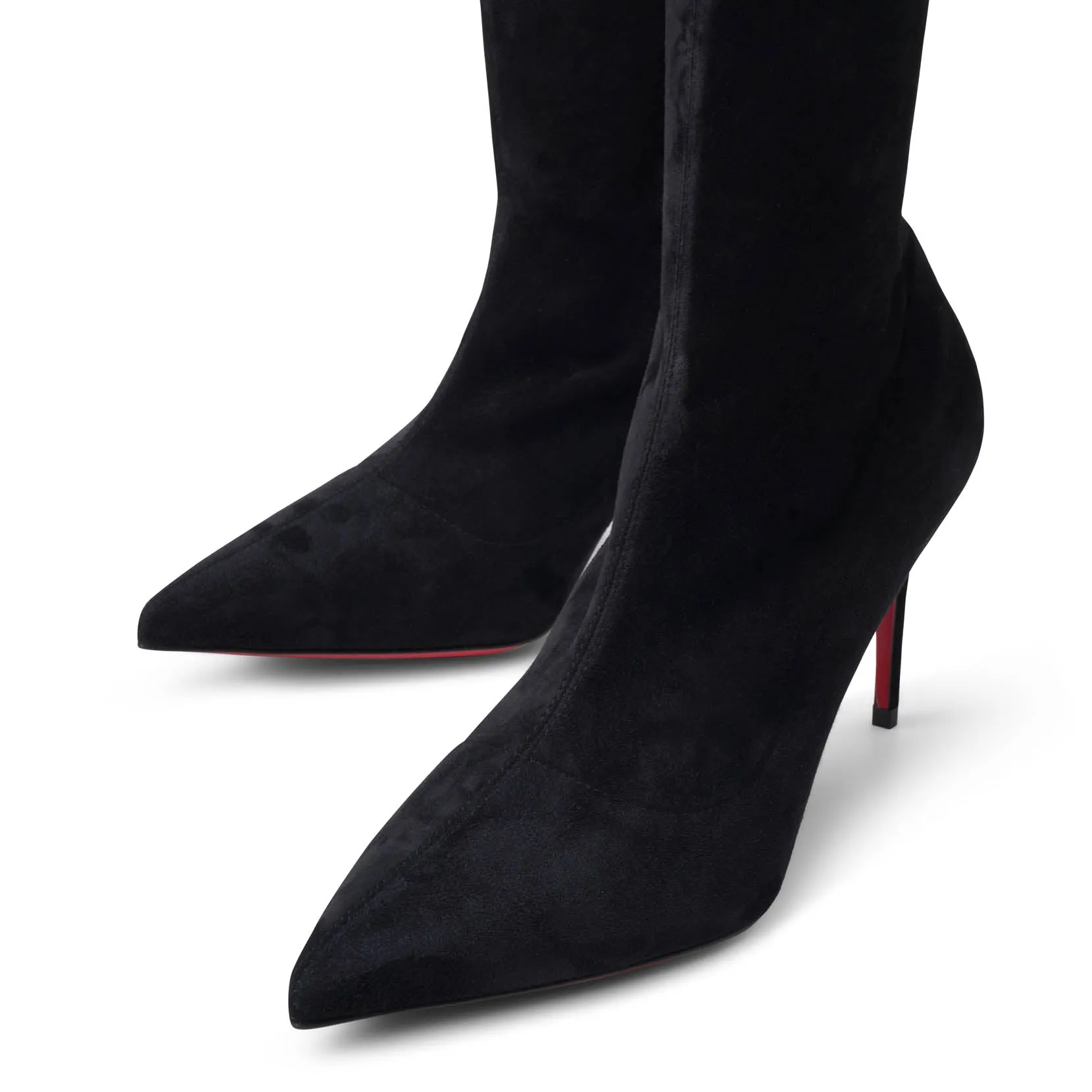 Kate Botta Alta 85 black suede stretch boots