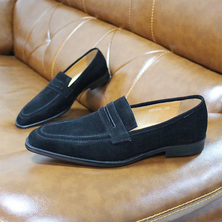 Men's Casual Leather Shoes Autumn Suede Leather Slip-on Loafers 2020 New Men's Shoes Loafers Cross-Border