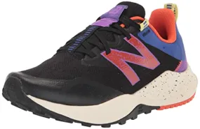 New Balance Women's Dynasoft Nitrel V4 Trail Running Shoe, Black/Orange, 6