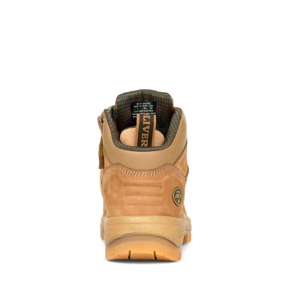 Oliver Left Zip 130mm Stone Boot - 55-350Z
