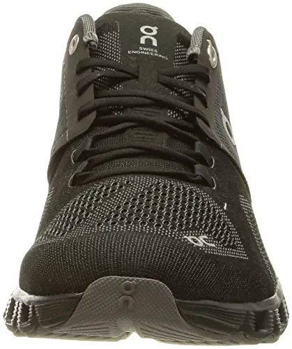 ON Women's Cloud X Sneakers, Black/Asphalt, 8 Medium US
