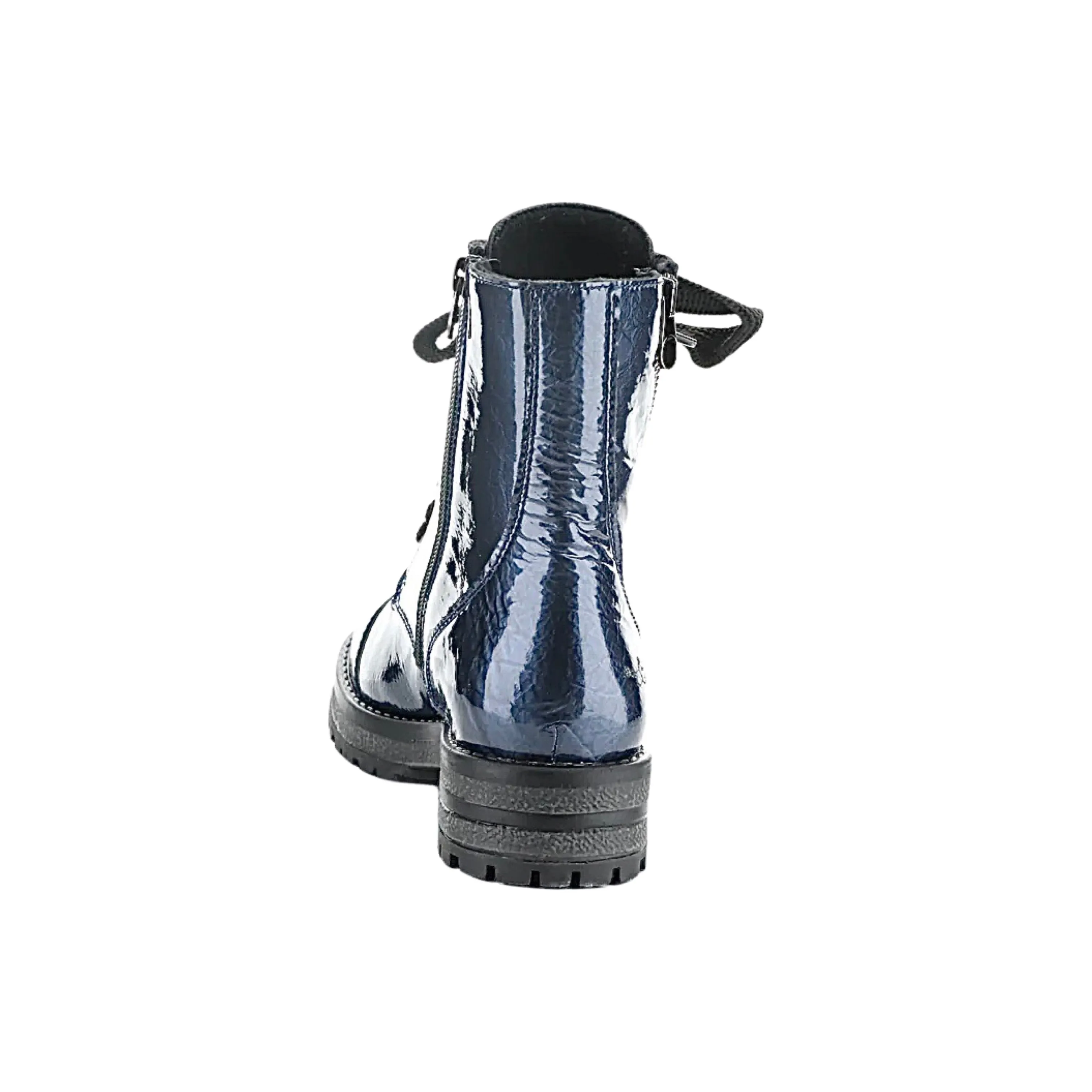 Paulie Blue Patent WATERPROOF Boot