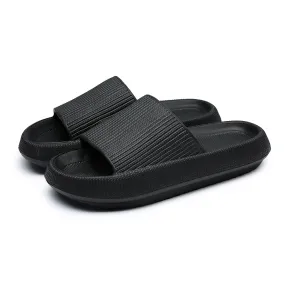 Pillow Slides Slippers for Women,Men Quick Drying Non-Slip Massage Bath Shower Outdoor Sandals with Soft Thick Sole