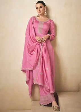Pink Sequence Embroidery Pakistani Salwar Kameez