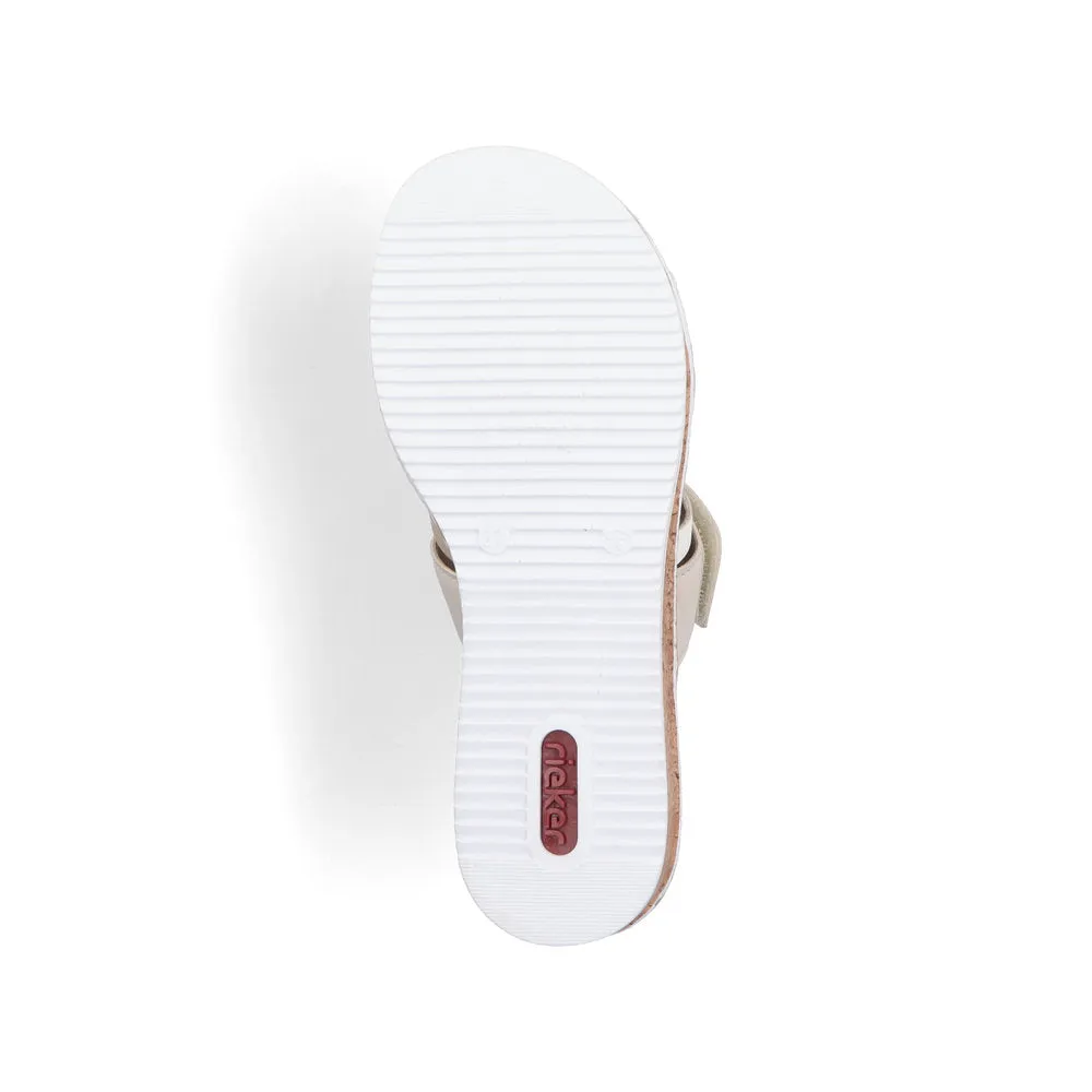 Rieker Ladies Multi Strap Backless Sandal