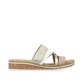 Rieker Ladies Multi Strap Backless Sandal