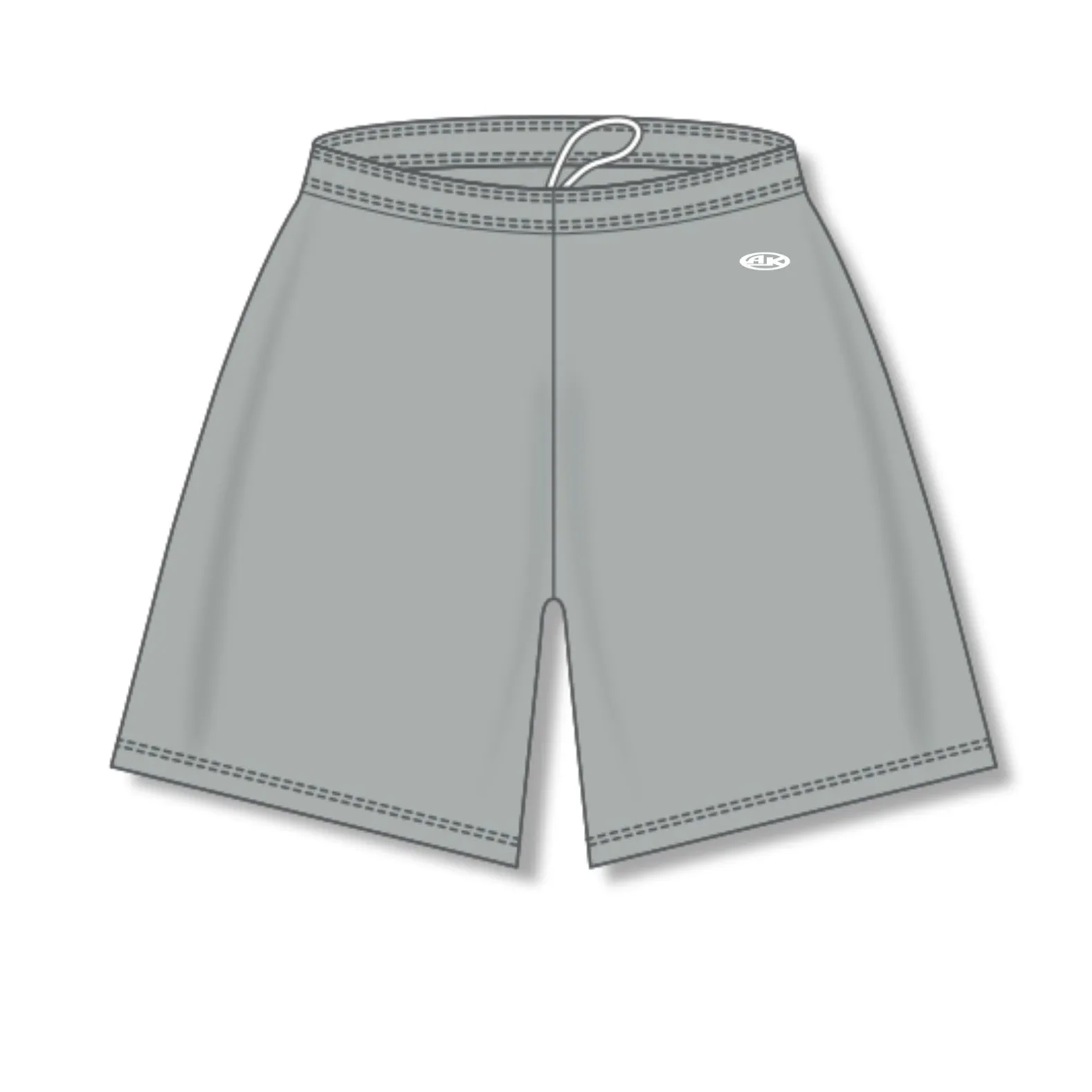 Solid Dry Flex Grey Basketball Shorts