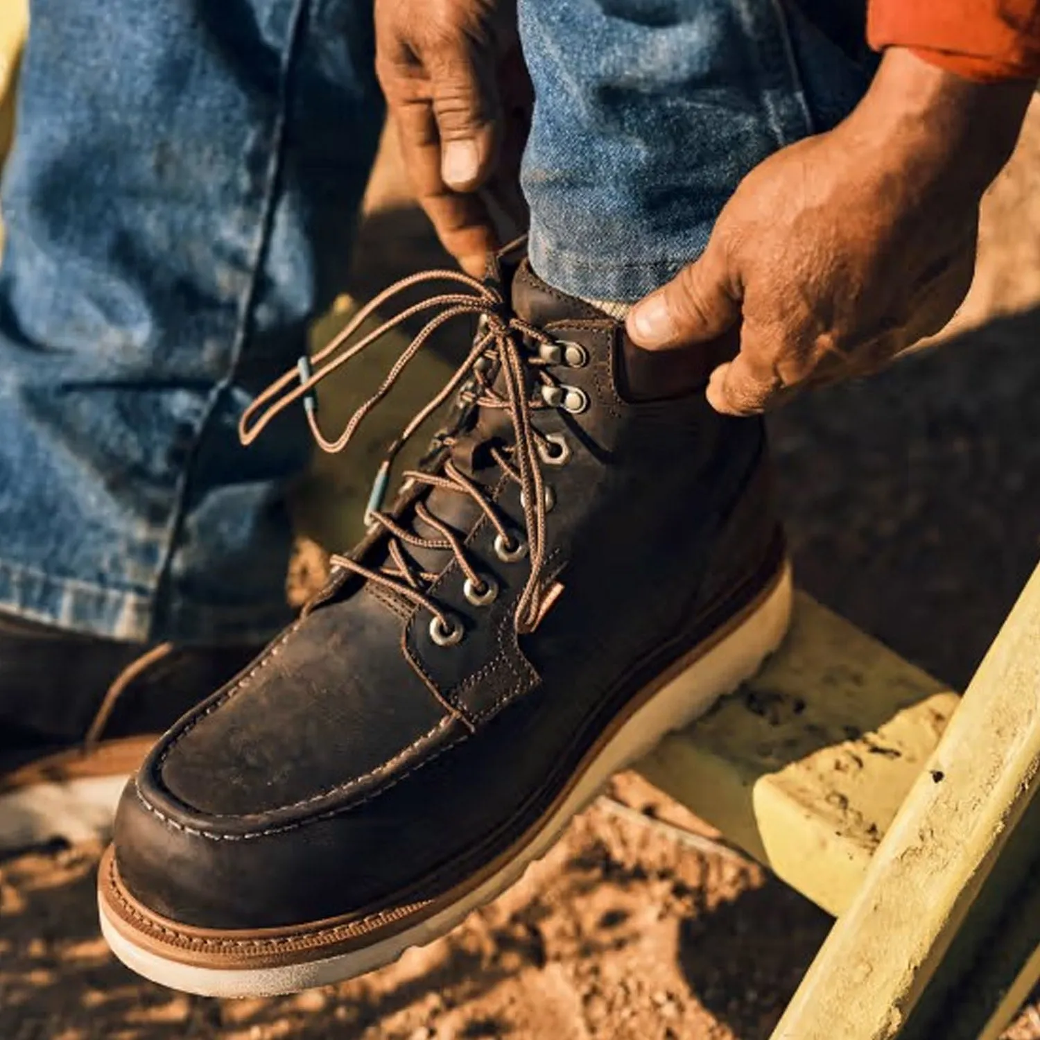 Tecovas Men's LongHaul 6" Waterproof Moc Comp Toe Work Boot