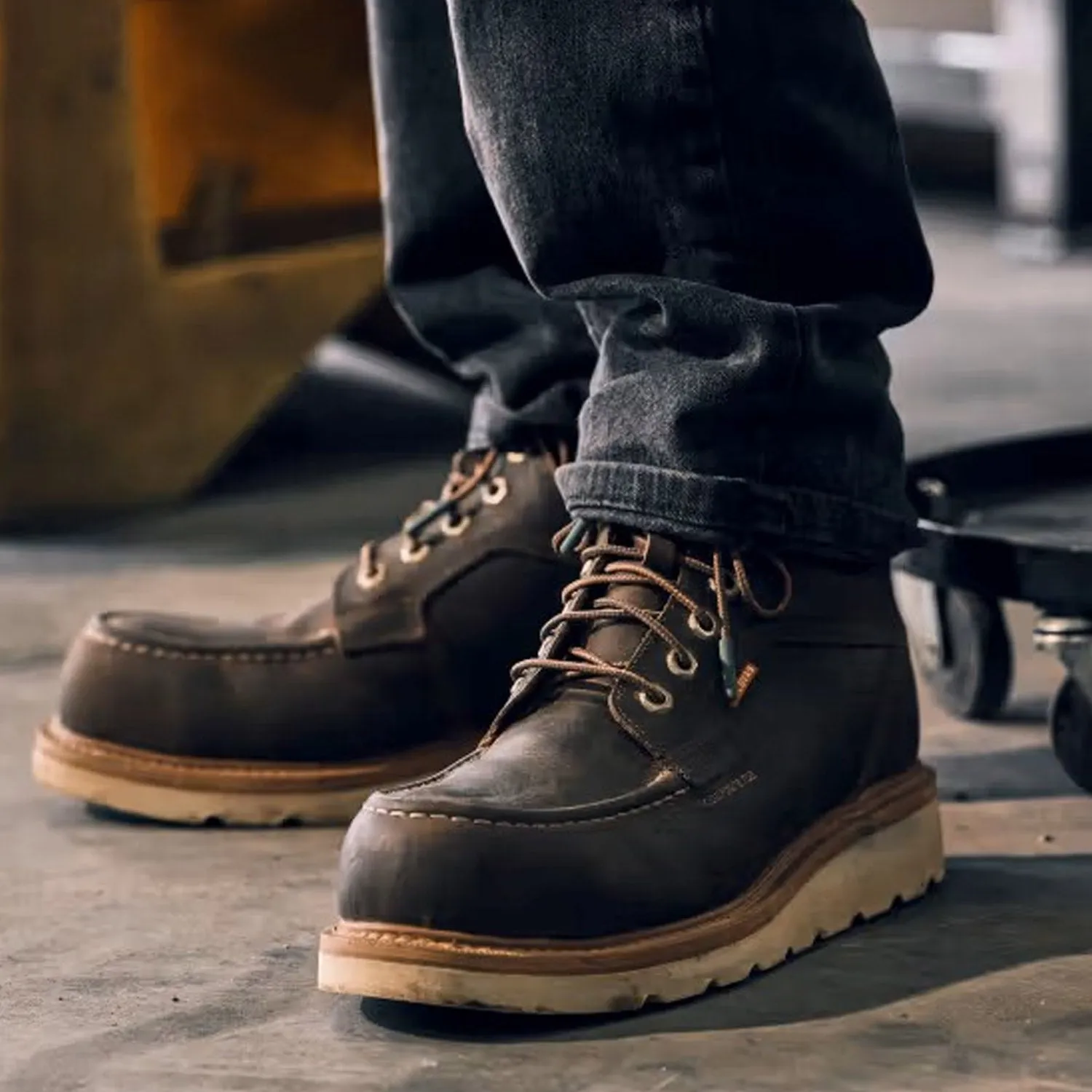 Tecovas Men's LongHaul 6" Waterproof Moc Comp Toe Work Boot