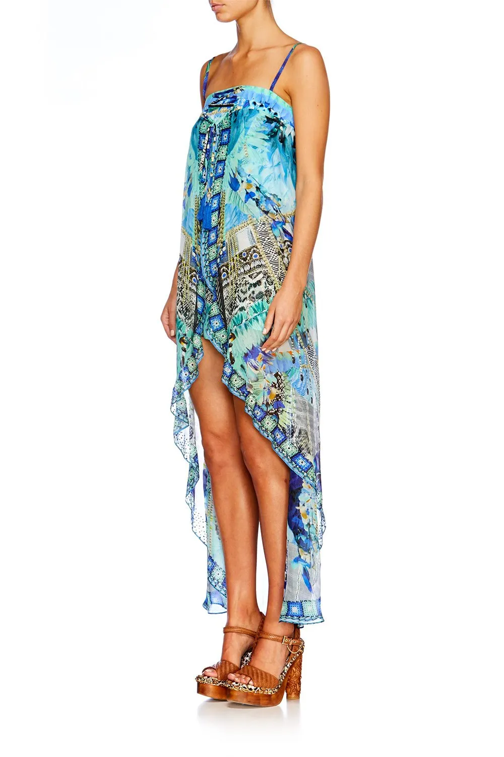 TIE DETAIL OVERLAY PLAYSUIT LEAVE ME WILD