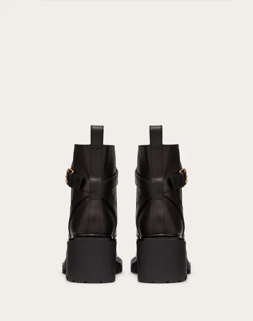VLOGO SIGNATURE CALFSKIN COMBAT BOOT 70 MM