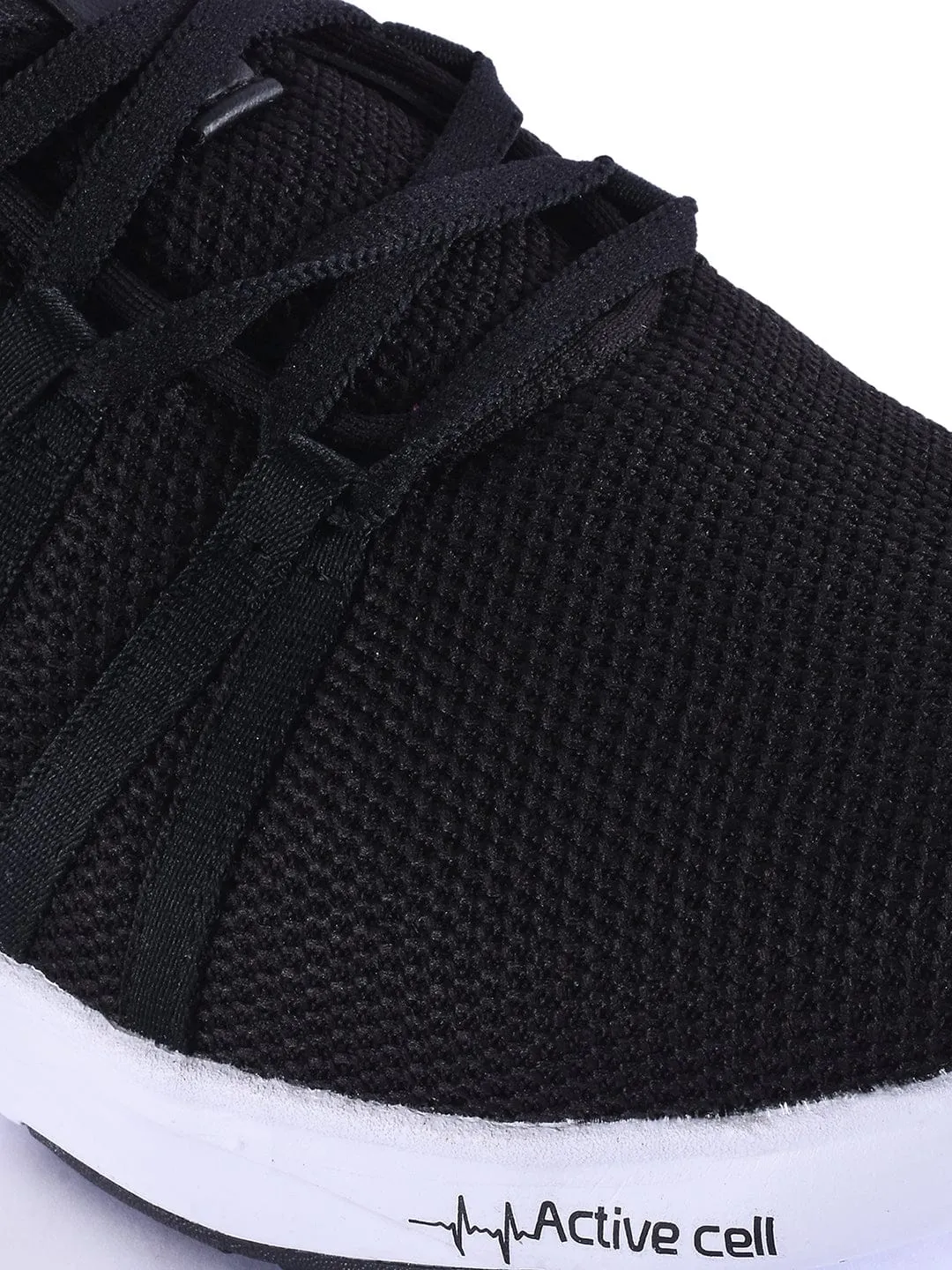 WYNK Black Men's Running Shoes